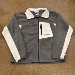 Columbia Black and Gray Fleece Jacket